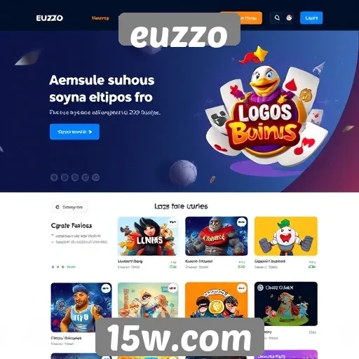 Análise da interface do site de jogos euzzo